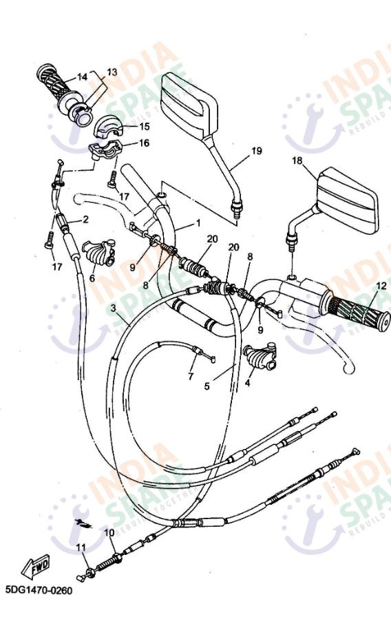 STEERING HANDLE CABLE
